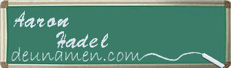 Aaron Hadel Visitenkarte